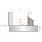 BPL Balama usi aplicate aluminiu PracticAL -Push Lock